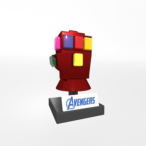 Lego Infinity Gauntlet v1 004 Low-poly 3D model