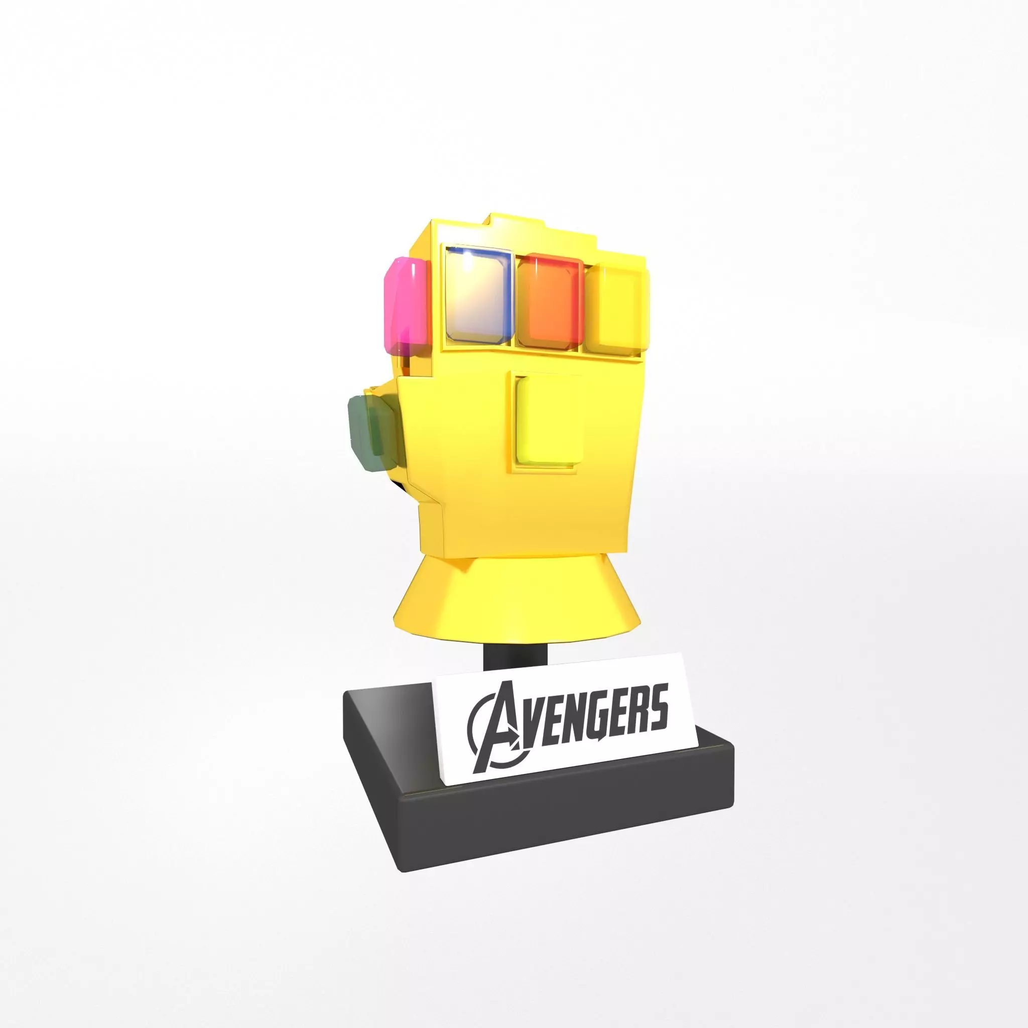 Lego Infinity Gauntlet v2 001 Low-poly 3D model_0