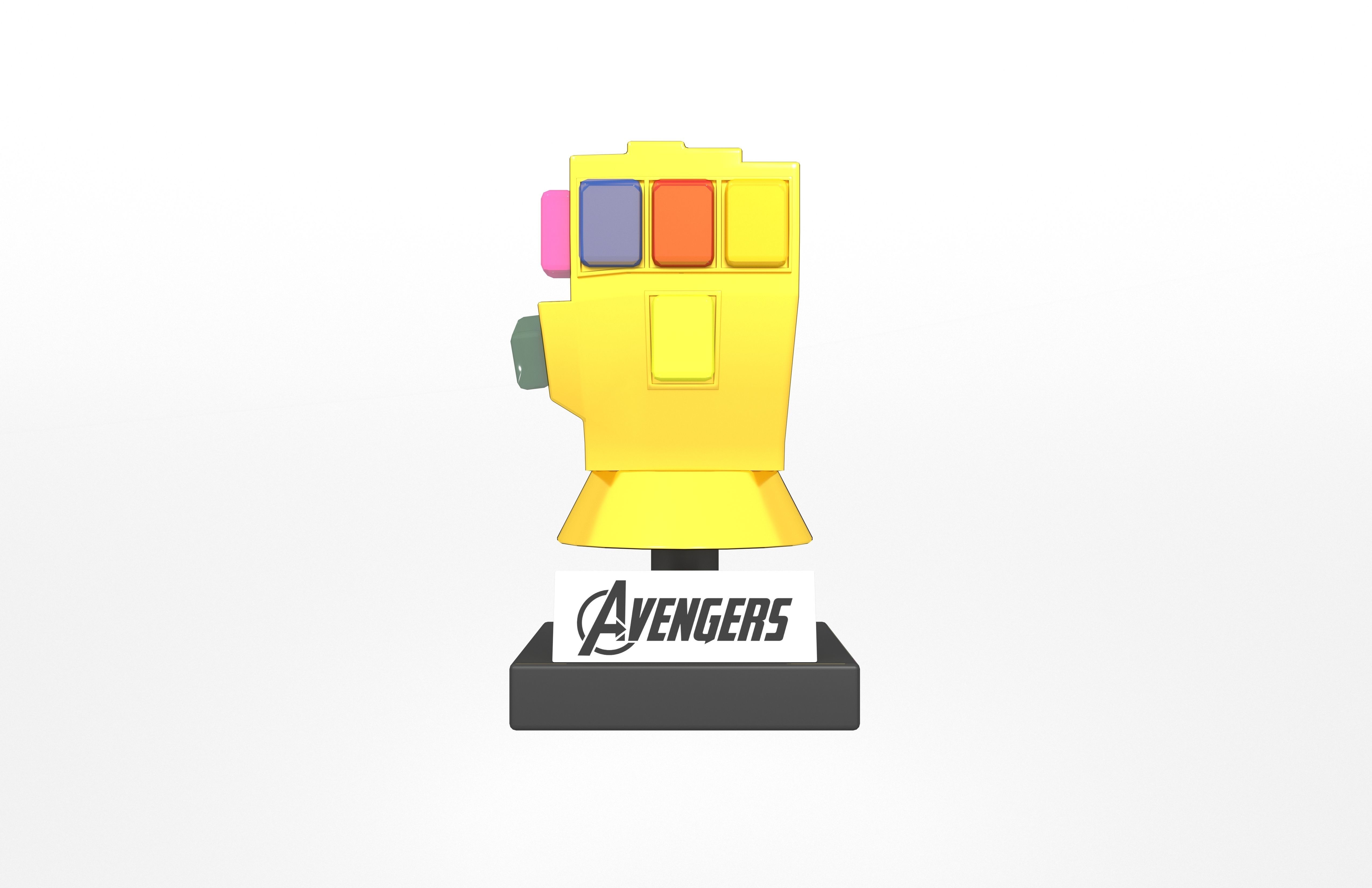 Lego Infinity Gauntlet v2 001 Low-poly 3D model_1