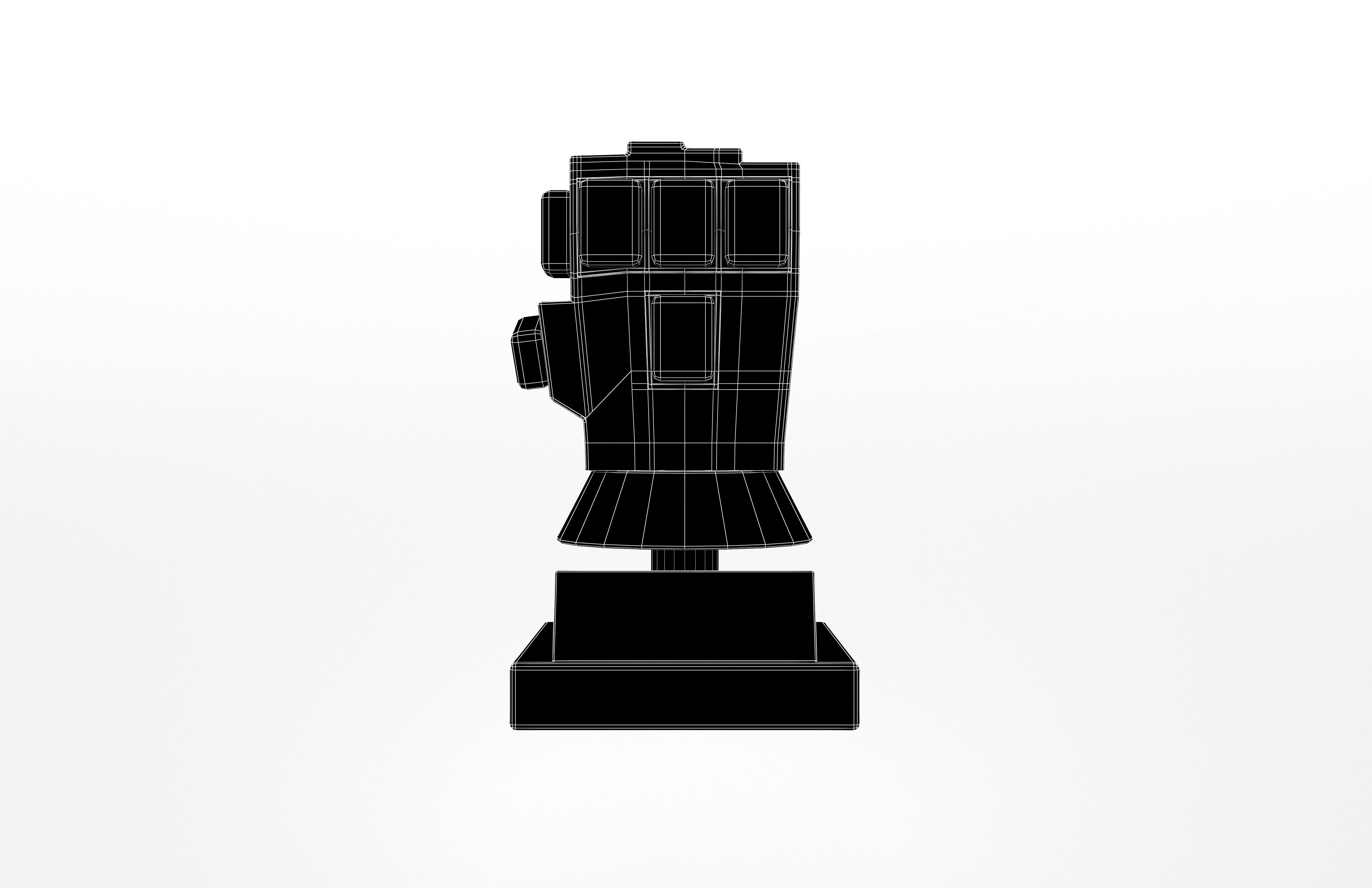 Lego Infinity Gauntlet v2 003 Low-poly 3D model_5