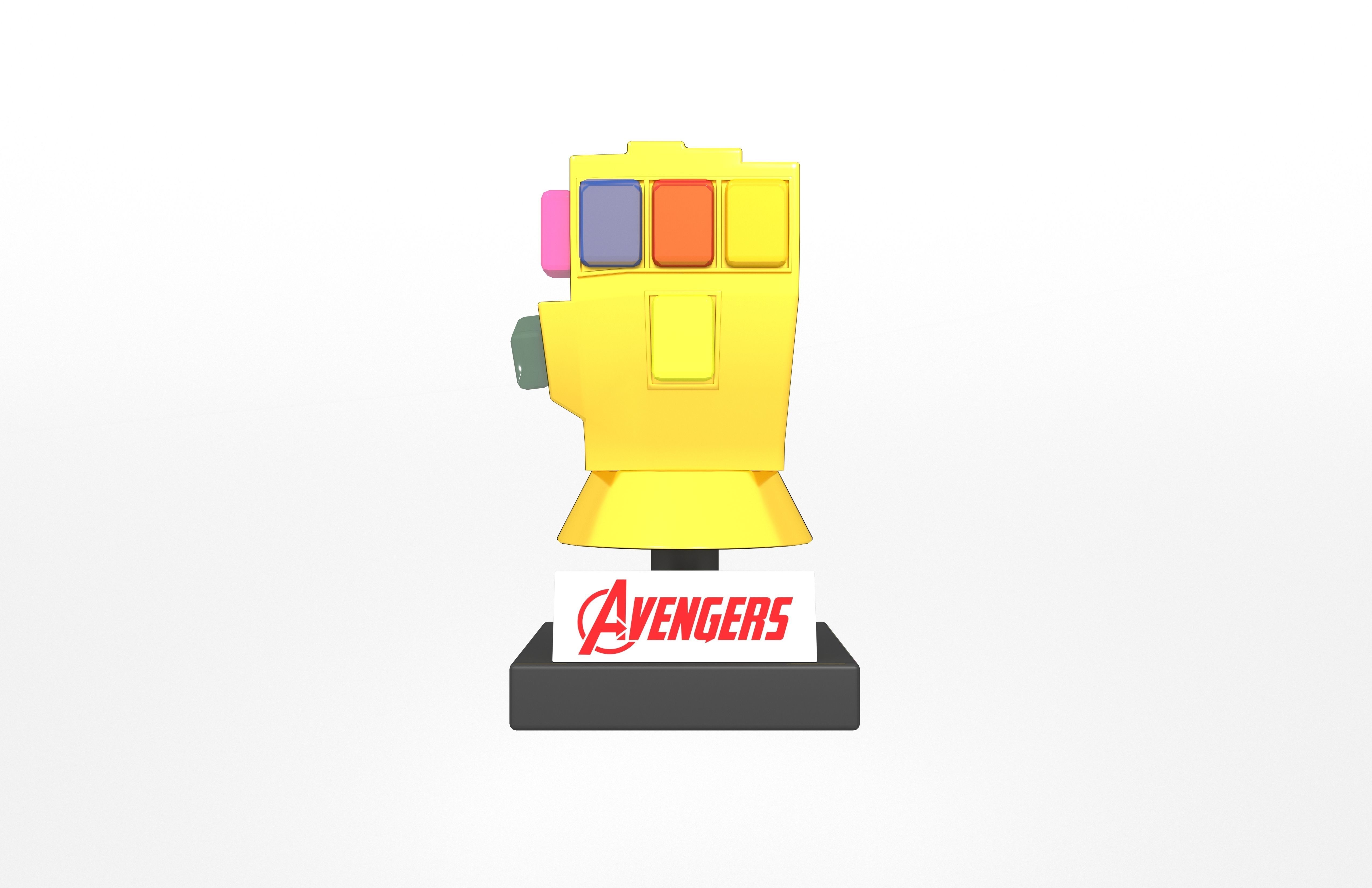 Lego Infinity Gauntlet v2 003 Low-poly 3D model_1