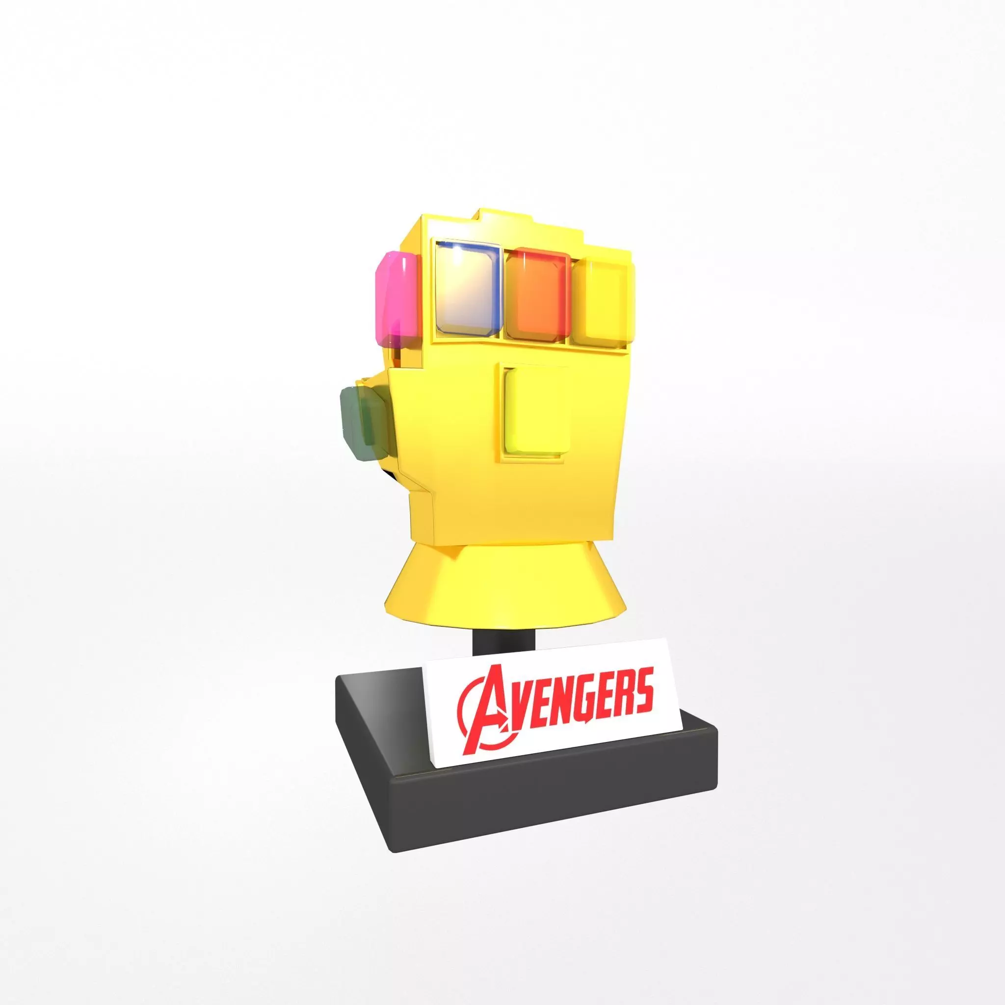 Lego Infinity Gauntlet v2 003 Low-poly 3D model_0