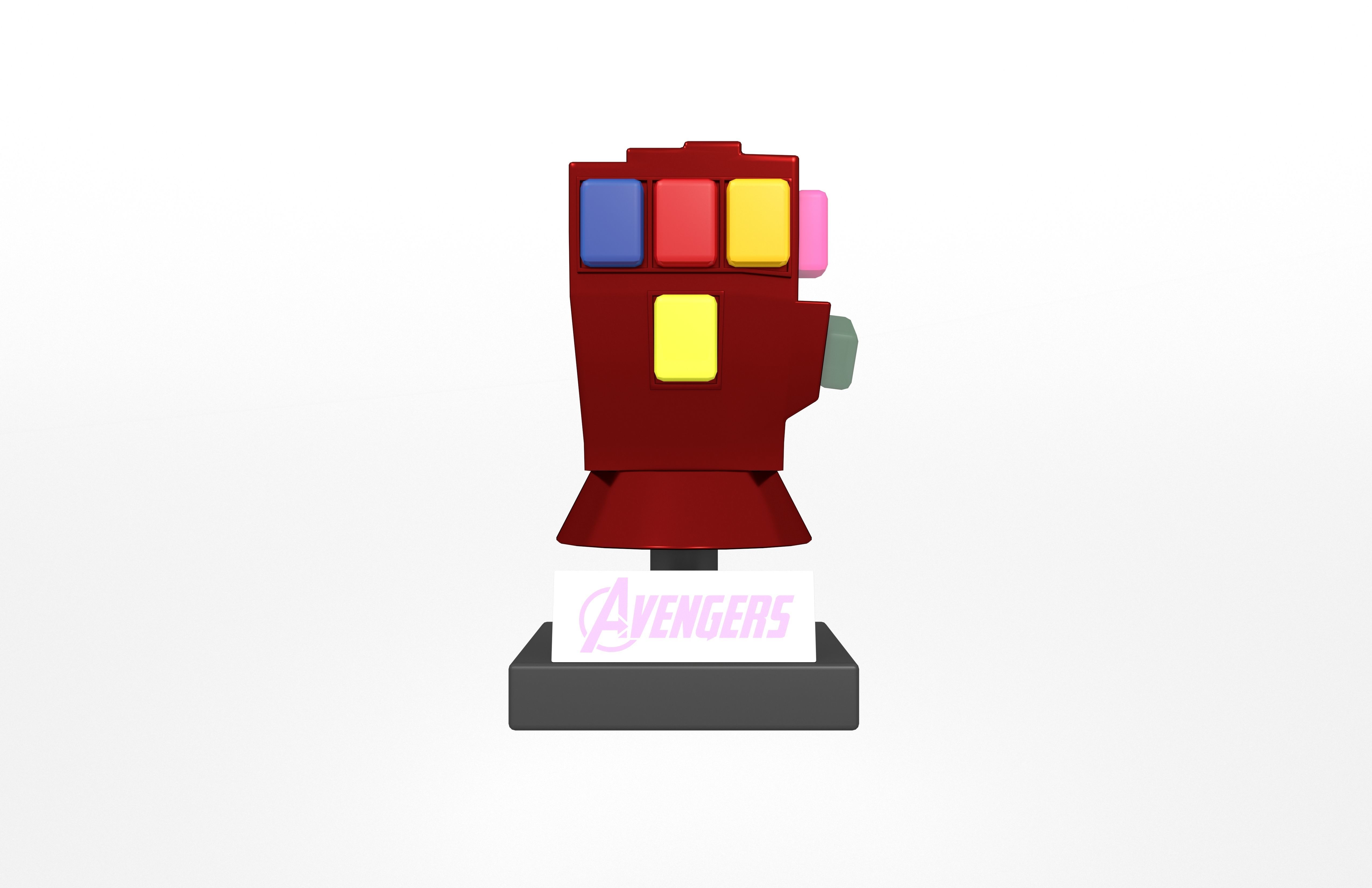 Lego Infinity Gauntlet v3 002 Low-poly 3D model_1