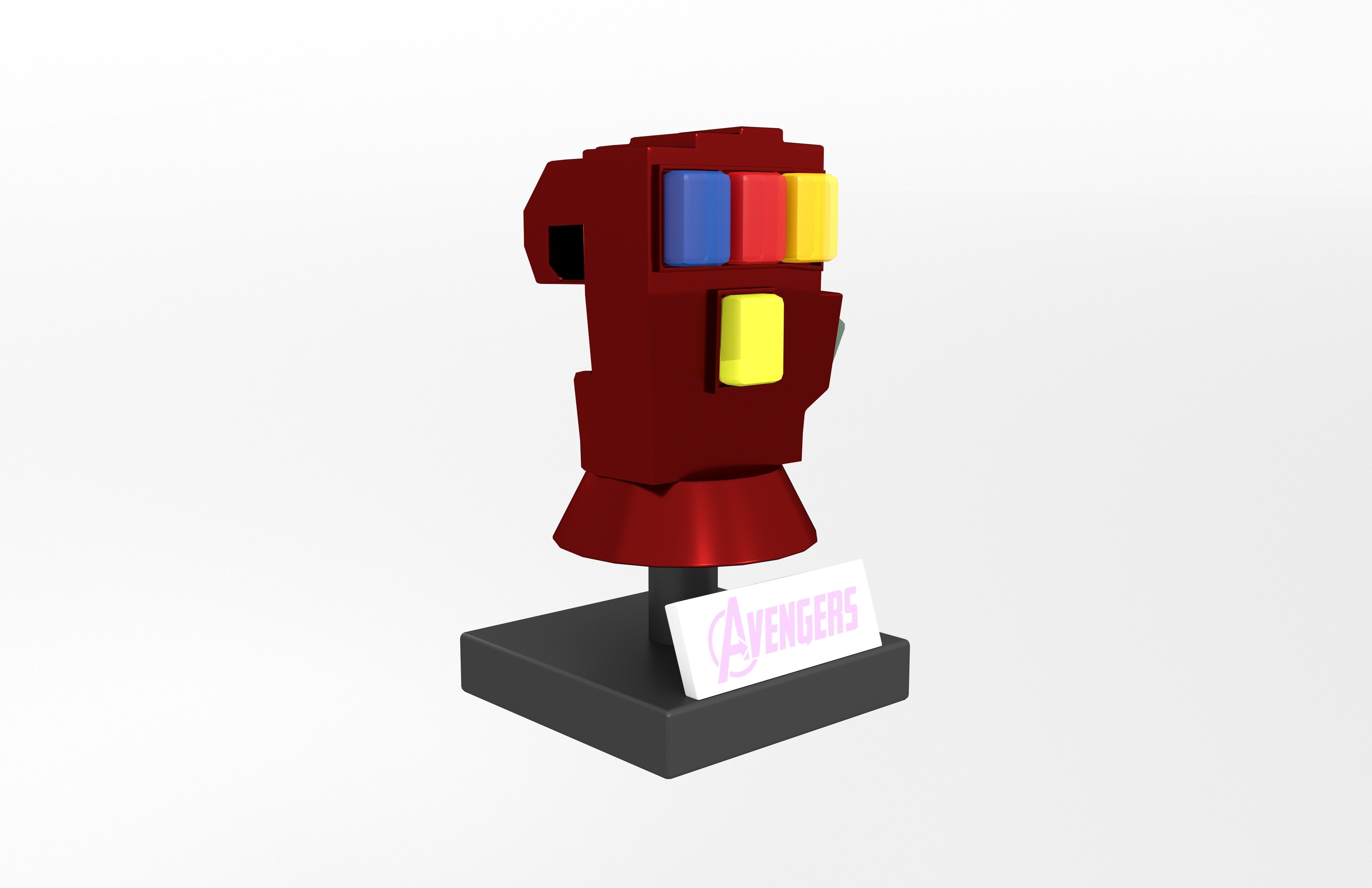 Lego Infinity Gauntlet v3 002 Low-poly 3D model_3