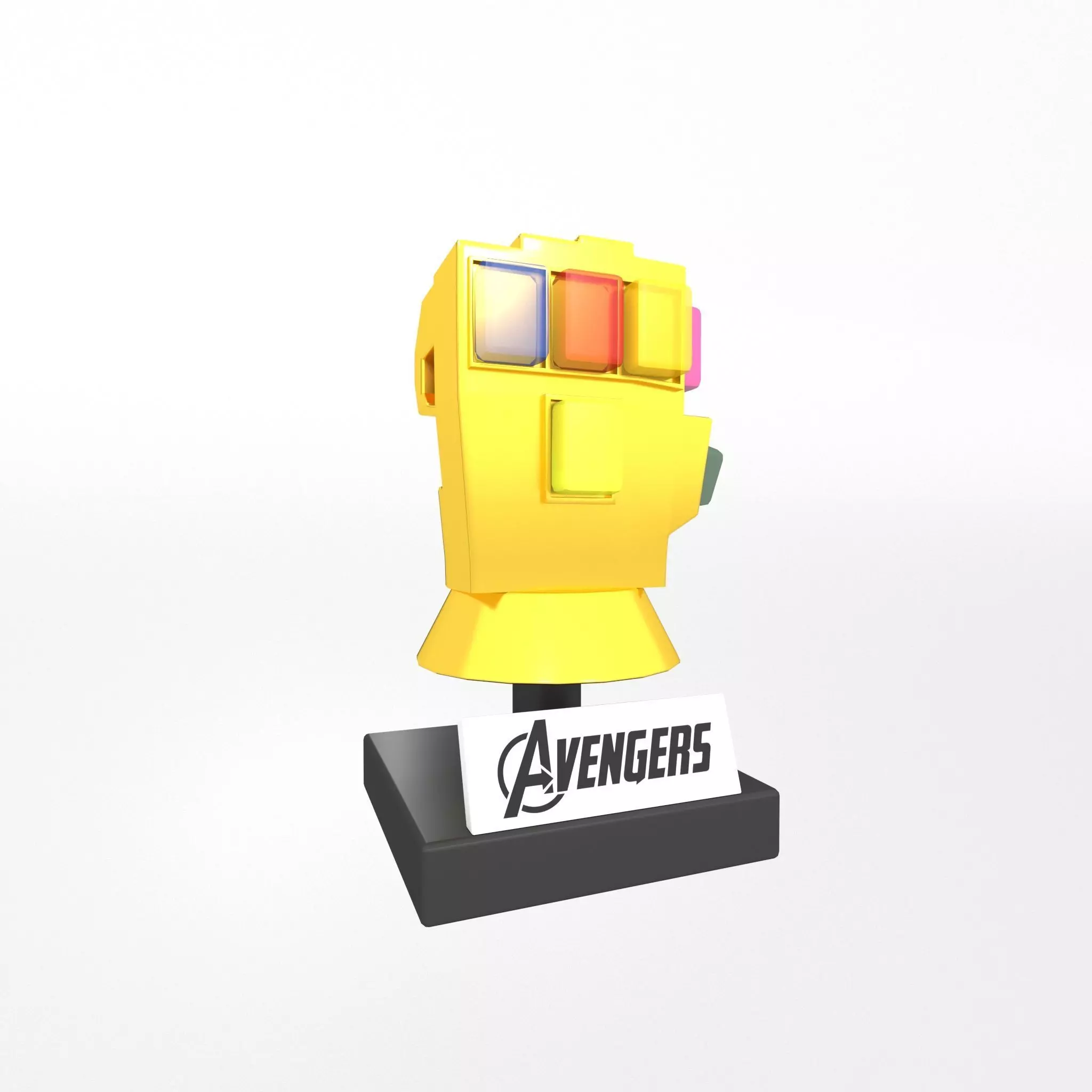 Lego Infinity Gauntlet v4 001 Low-poly 3D model_0