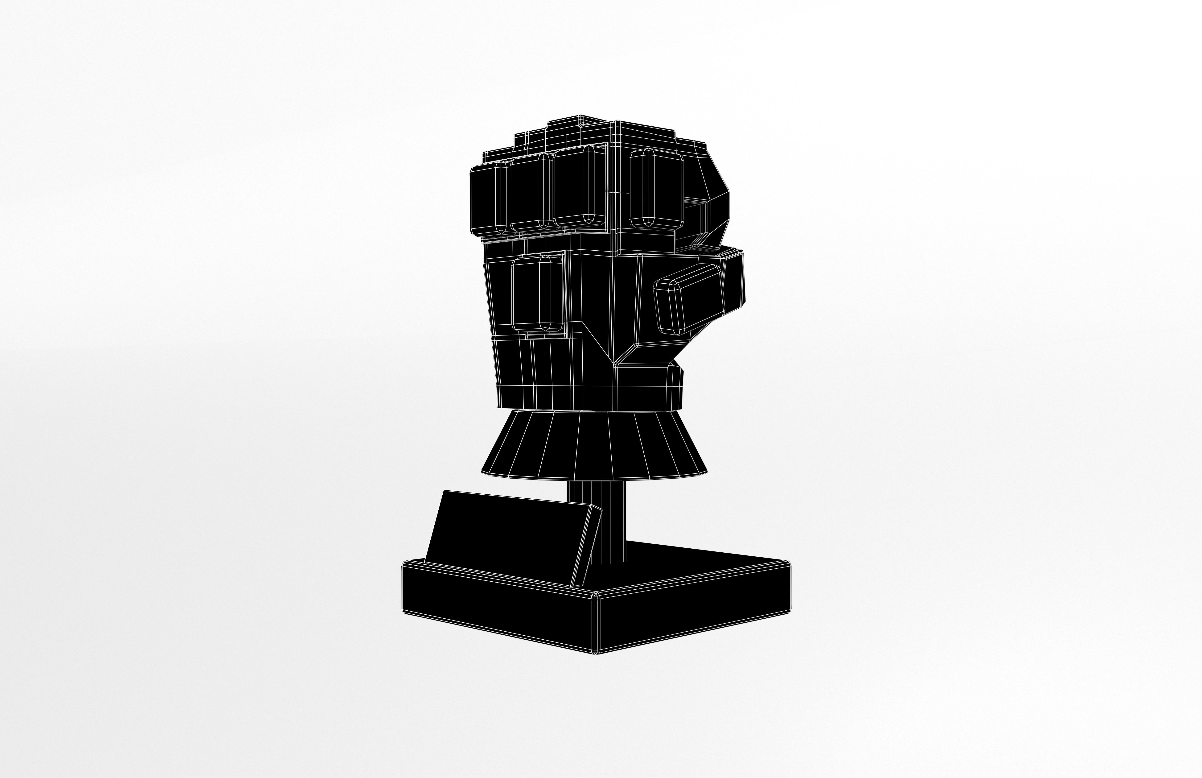 Lego Infinity Gauntlet v4 001 Low-poly 3D model_6