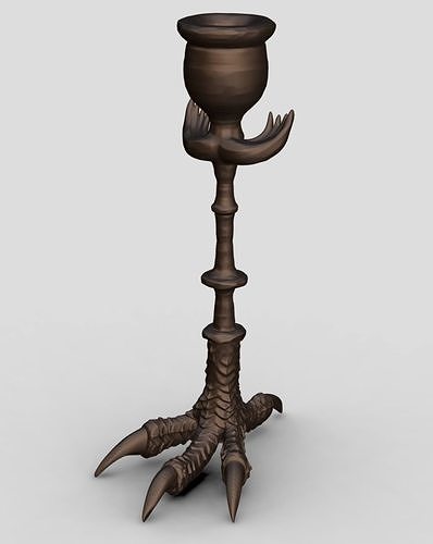 Chicken Leg Candle Holder 3D model