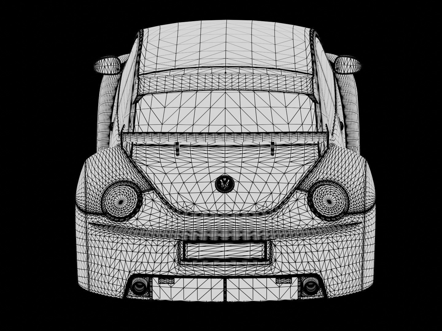 Volkswagen Beetle RSi 2003 Rigged 3D model_12