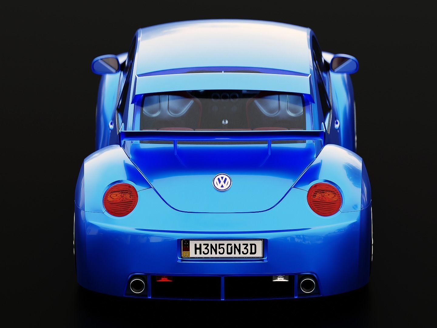 Volkswagen Beetle RSi 2003 Rigged 3D model_6