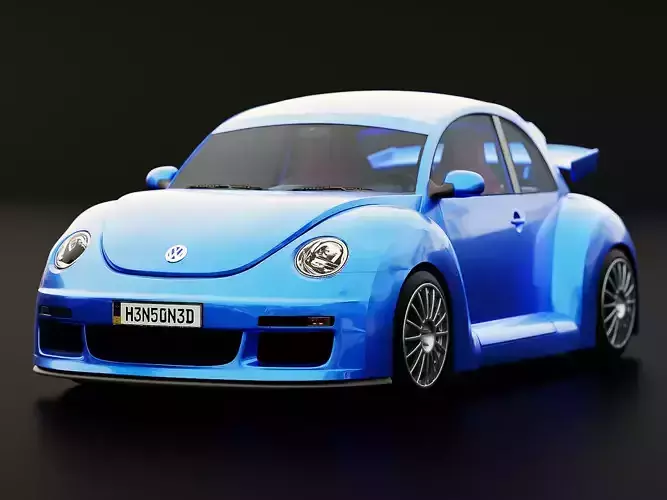 Volkswagen Beetle RSi 2003 Rigged 3D model