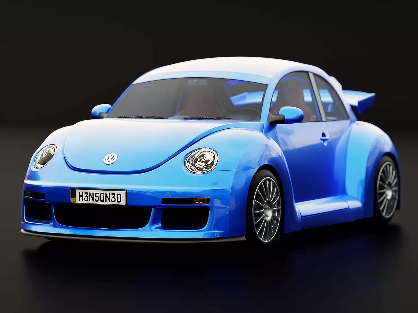 Volkswagen Beetle RSi 2003 Rigged 3D model_0