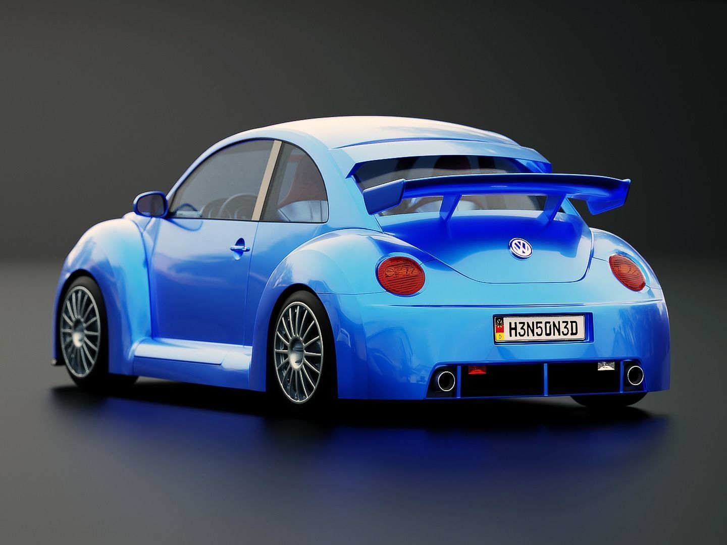 Volkswagen Beetle RSi 2003 Rigged 3D model_1
