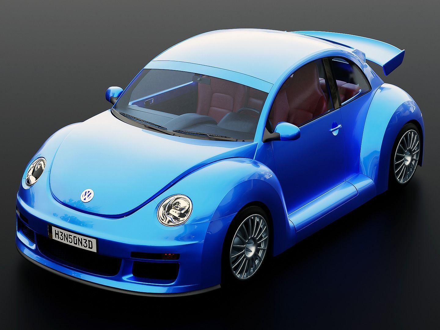 Volkswagen Beetle RSi 2003 Rigged 3D model_2