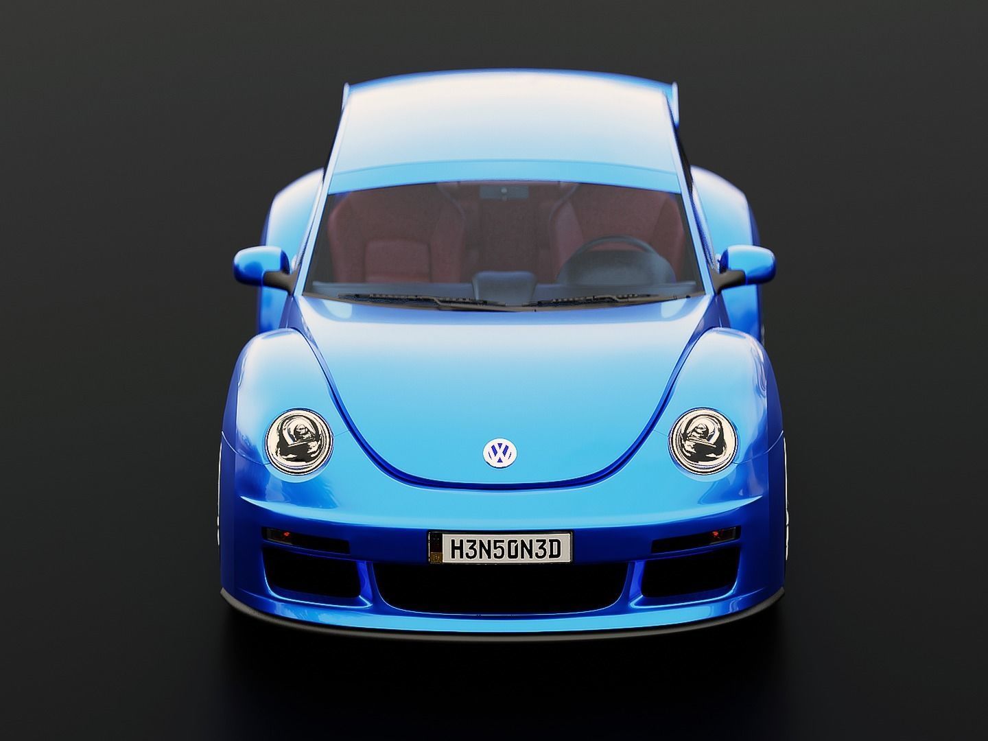 Volkswagen Beetle RSi 2003 Rigged 3D model_5