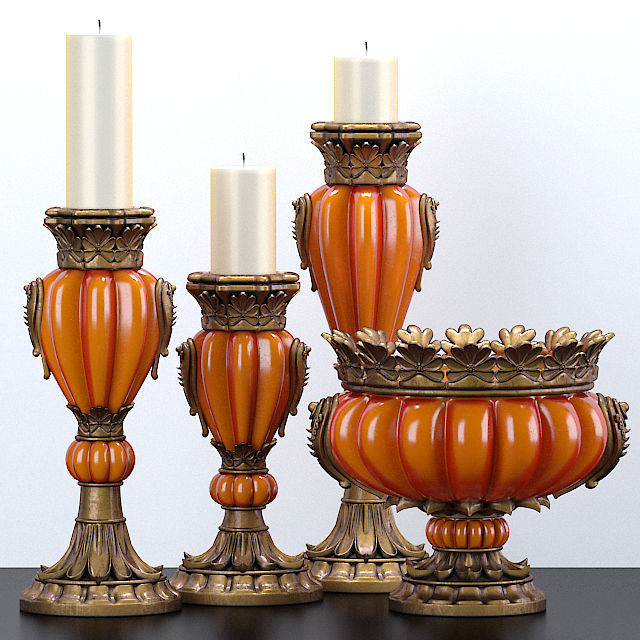 Decorative set 44 3D model_1