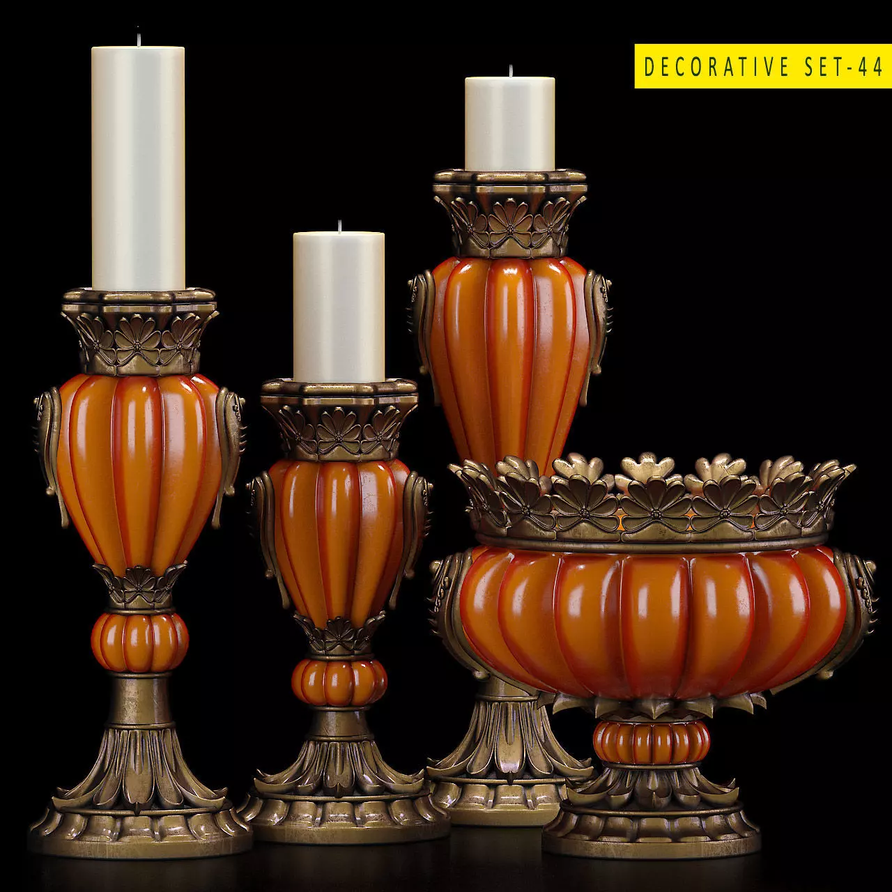 Decorative set 44 3D model_0