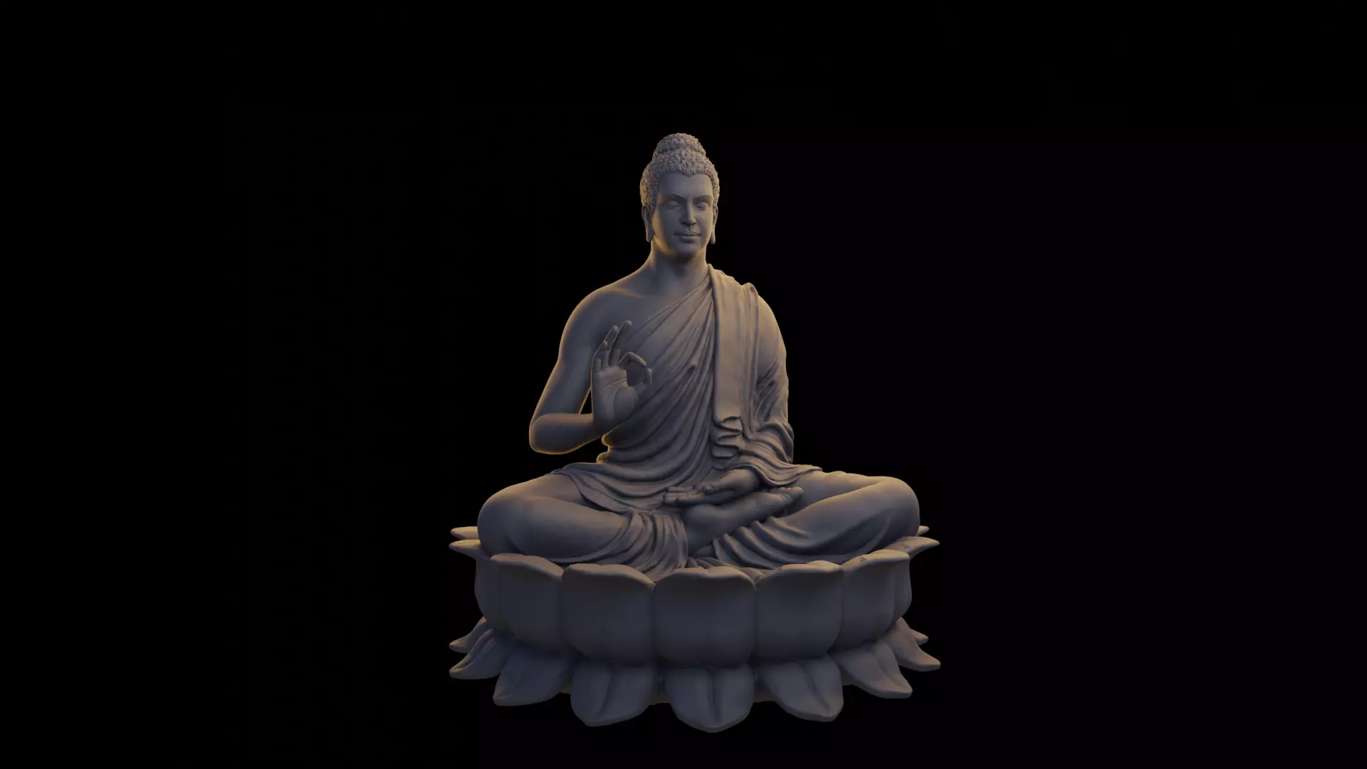 Lord buddha  3D print model_0