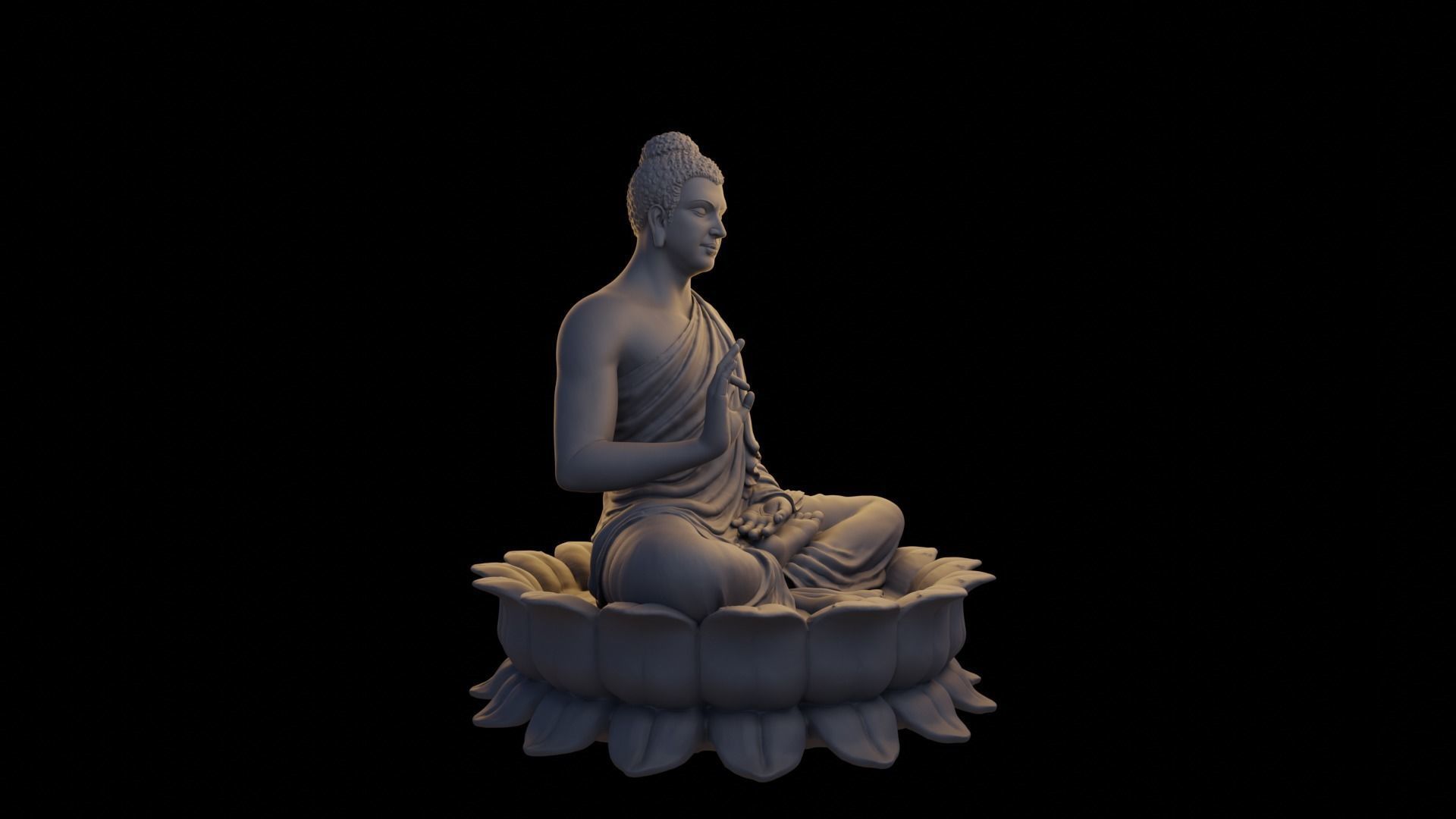 Lord buddha  3D print model_1