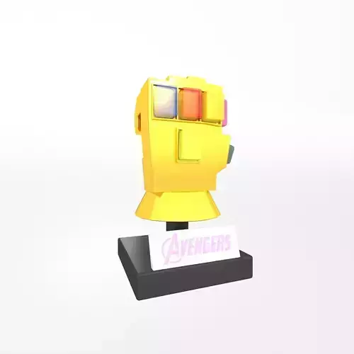 Lego Infinity Gauntlet v4 002 Low-poly 3D model