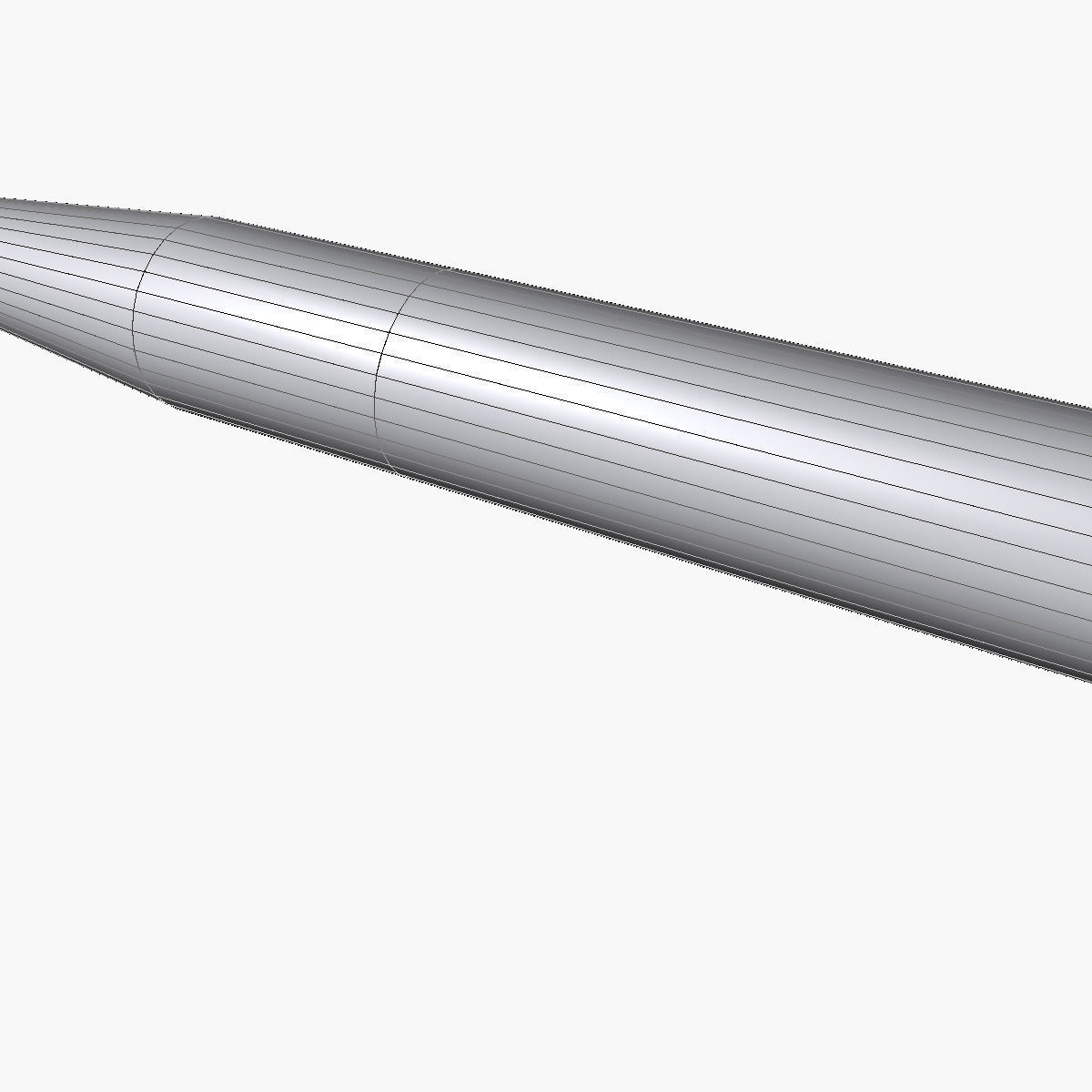 Orion II Rocket Low-poly 3D model_11