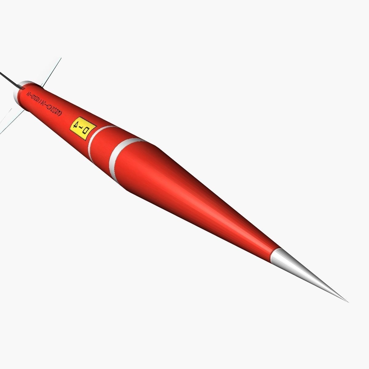 Orion II Rocket Low-poly 3D model_3