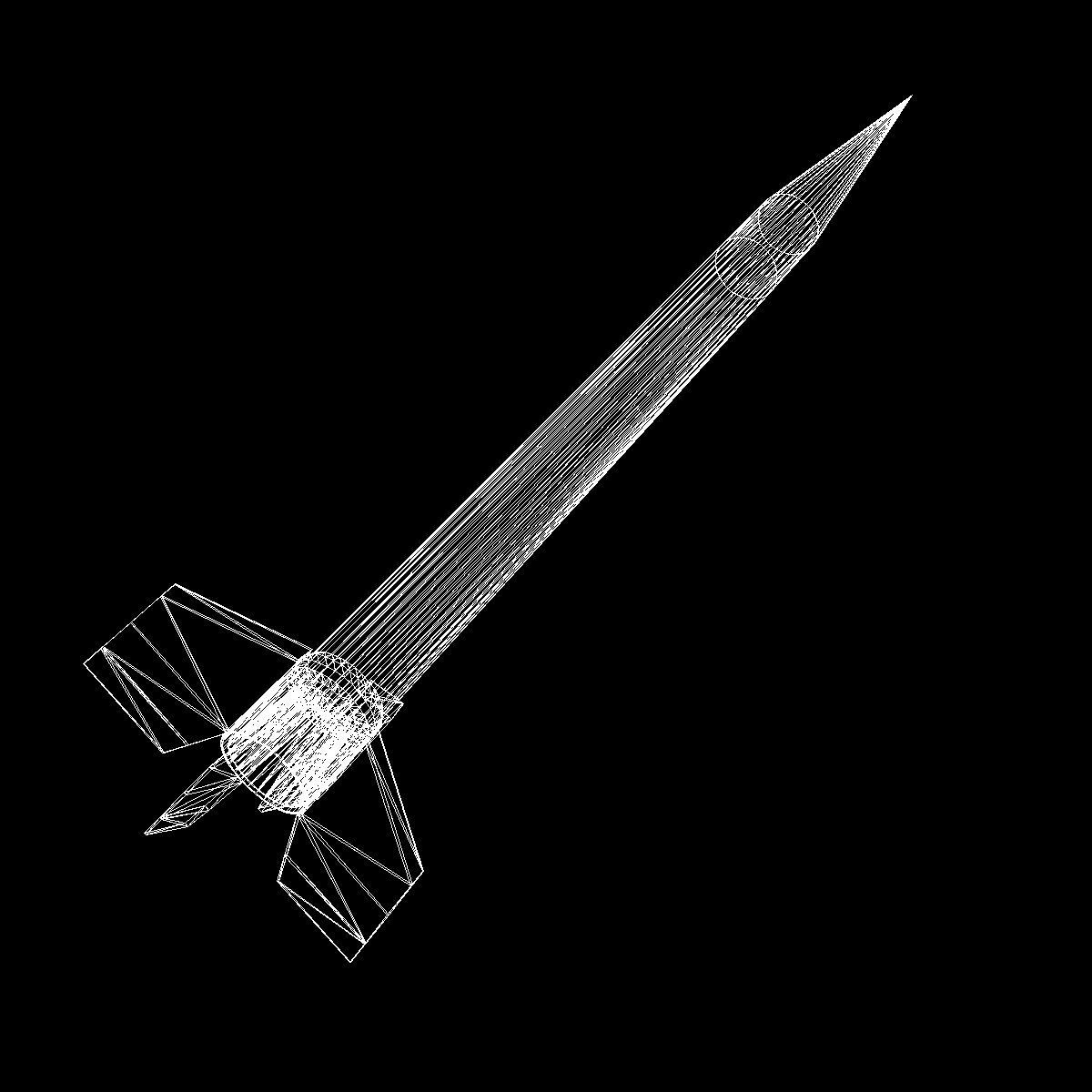 Orion II Rocket Low-poly 3D model_12