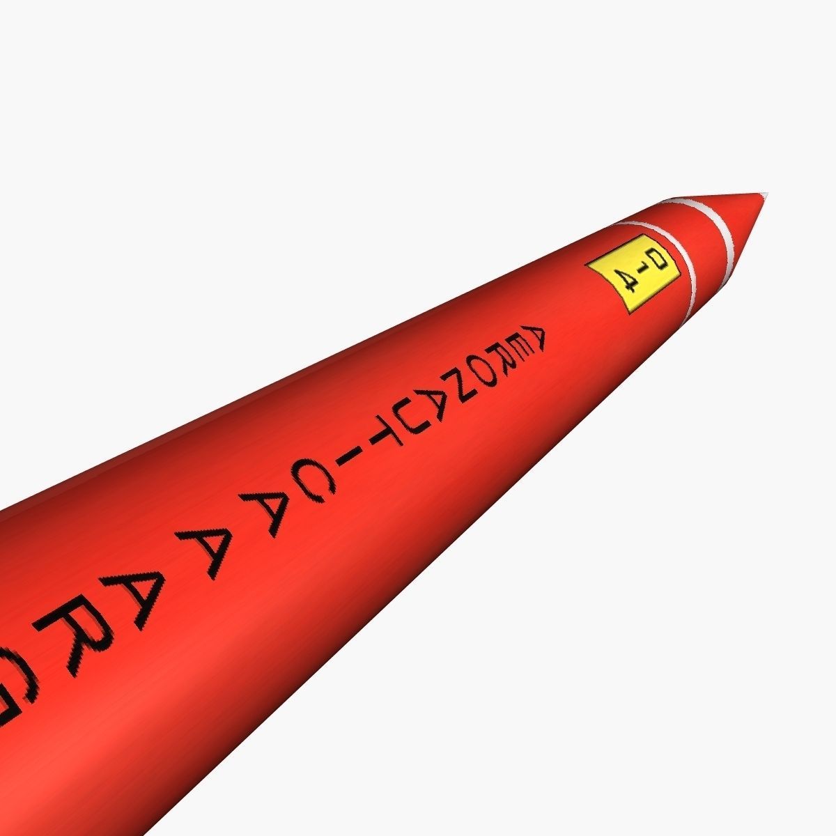 Orion II Rocket Low-poly 3D model_4