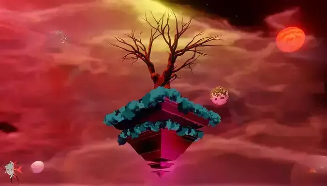 Dragon Ball Lord Beerus Planet rotation animation