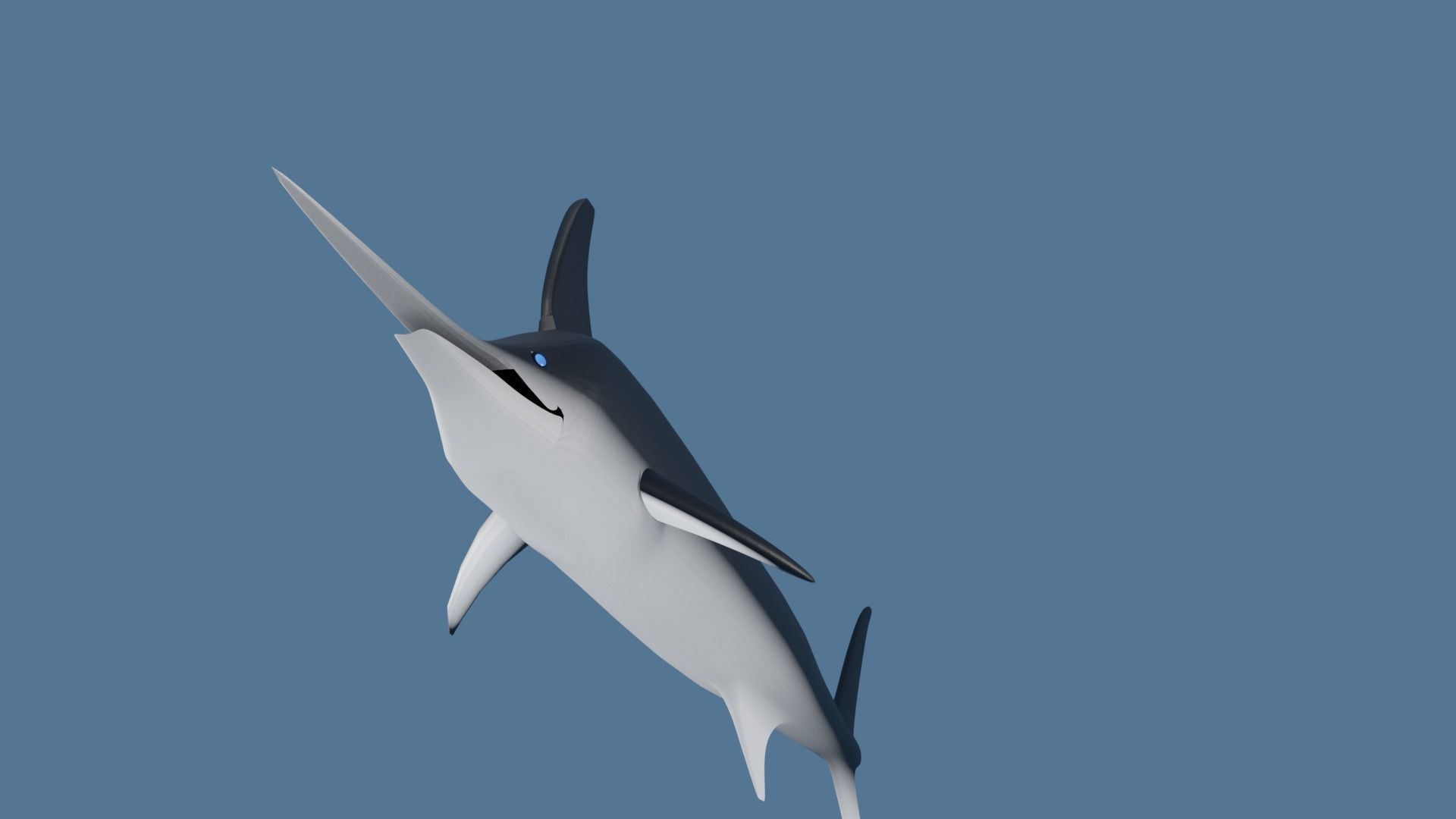 Sword Fish Low-poly 3D model_8