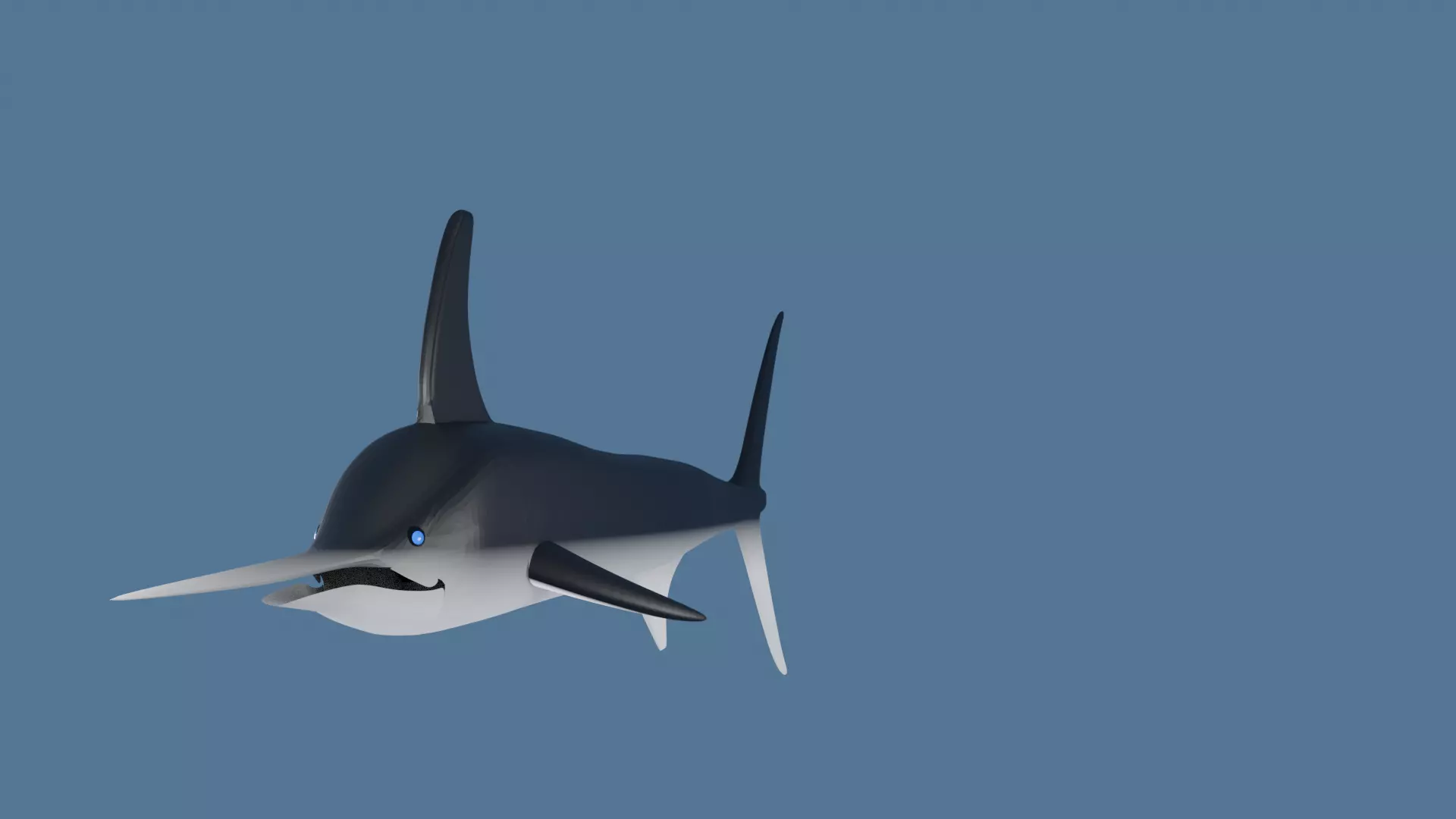 Sword Fish Low-poly 3D model_0