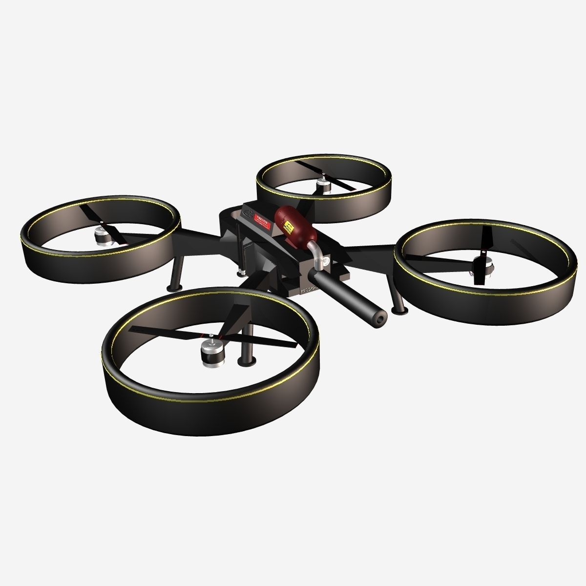 UAV Interceptor 3D model_2