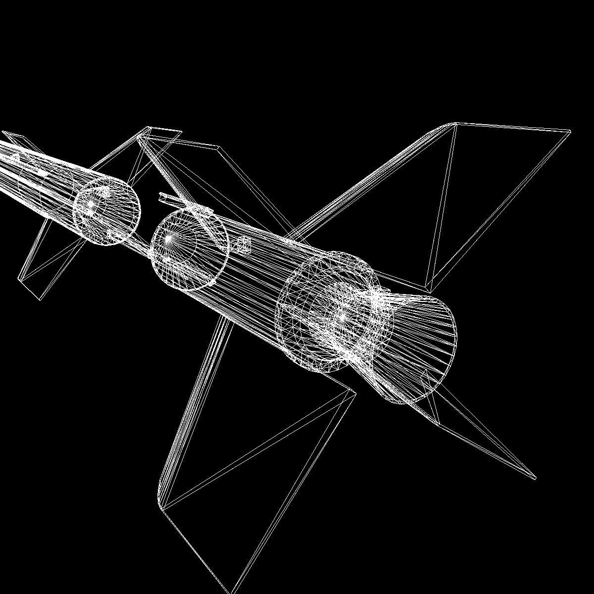 Aerobee 300A Rocket 3D model_27