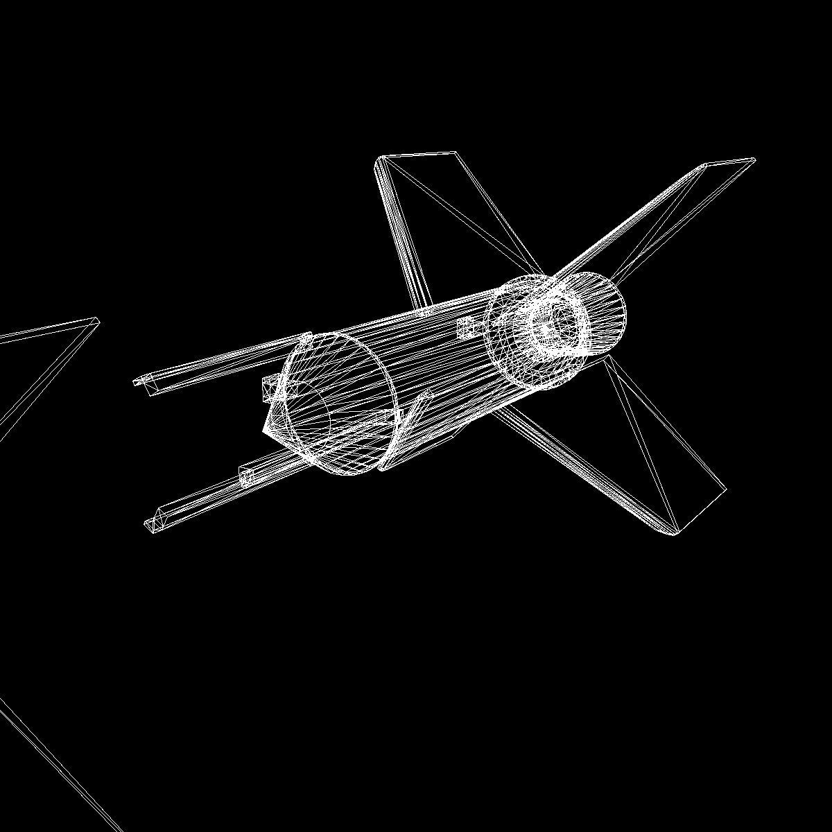 Aerobee 300A Rocket 3D model_25