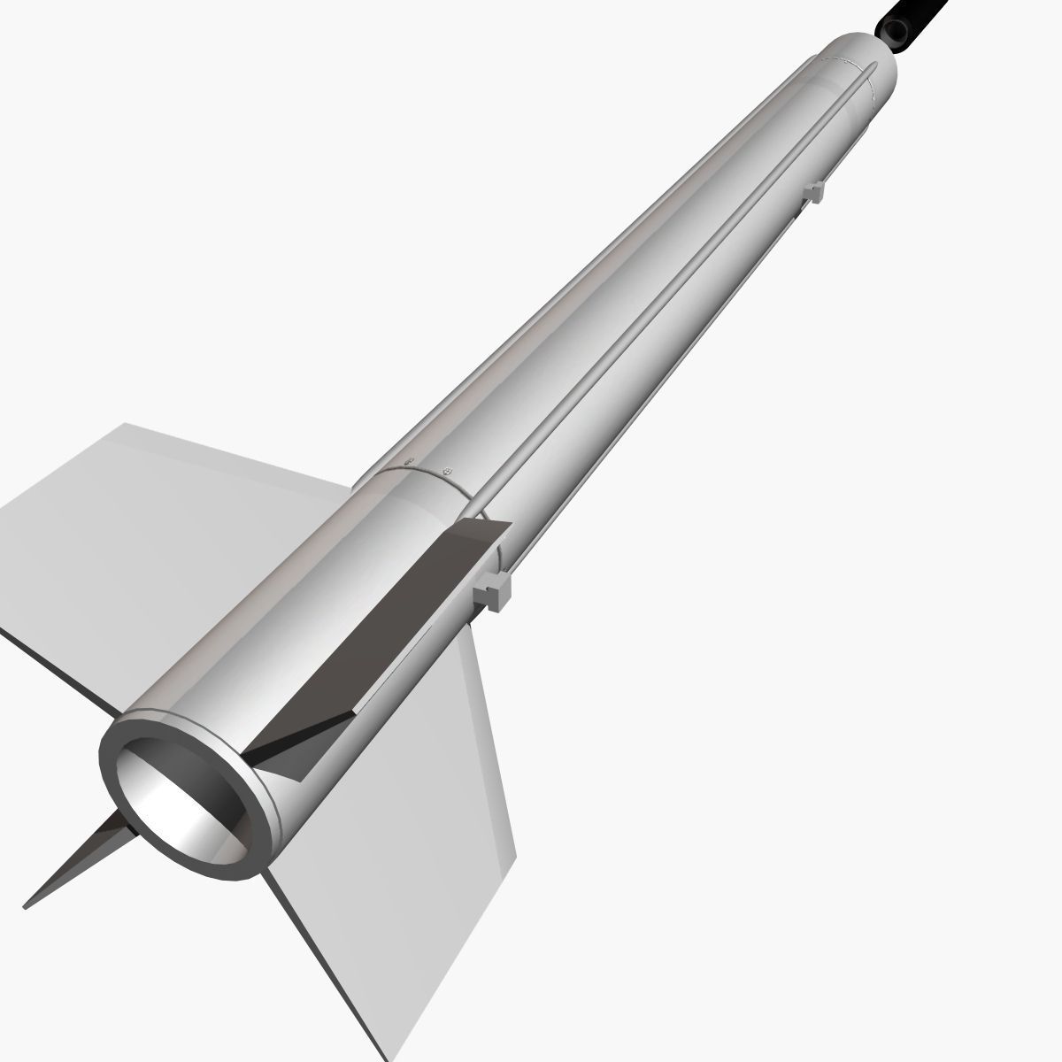 Aerobee 300A Rocket 3D model_10