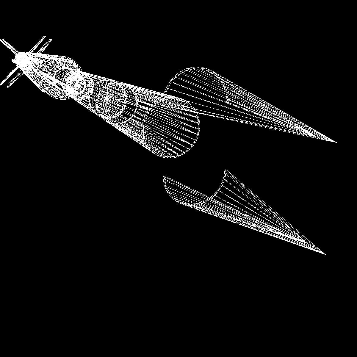 Aerobee 300A Rocket 3D model_26
