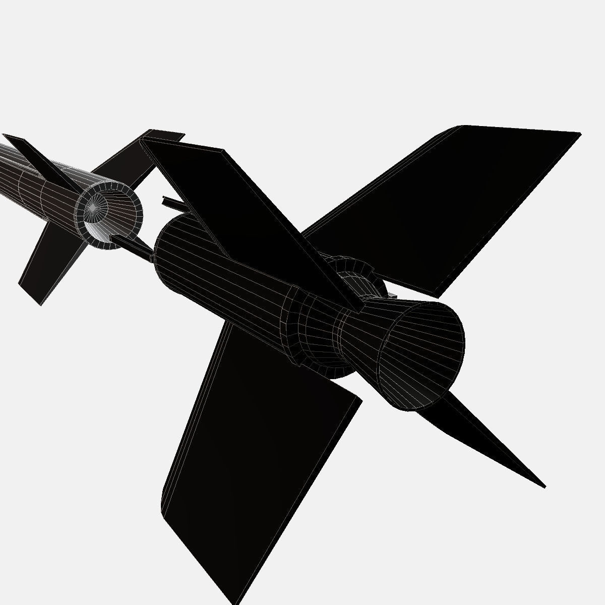 Aerobee 300A Rocket 3D model_18