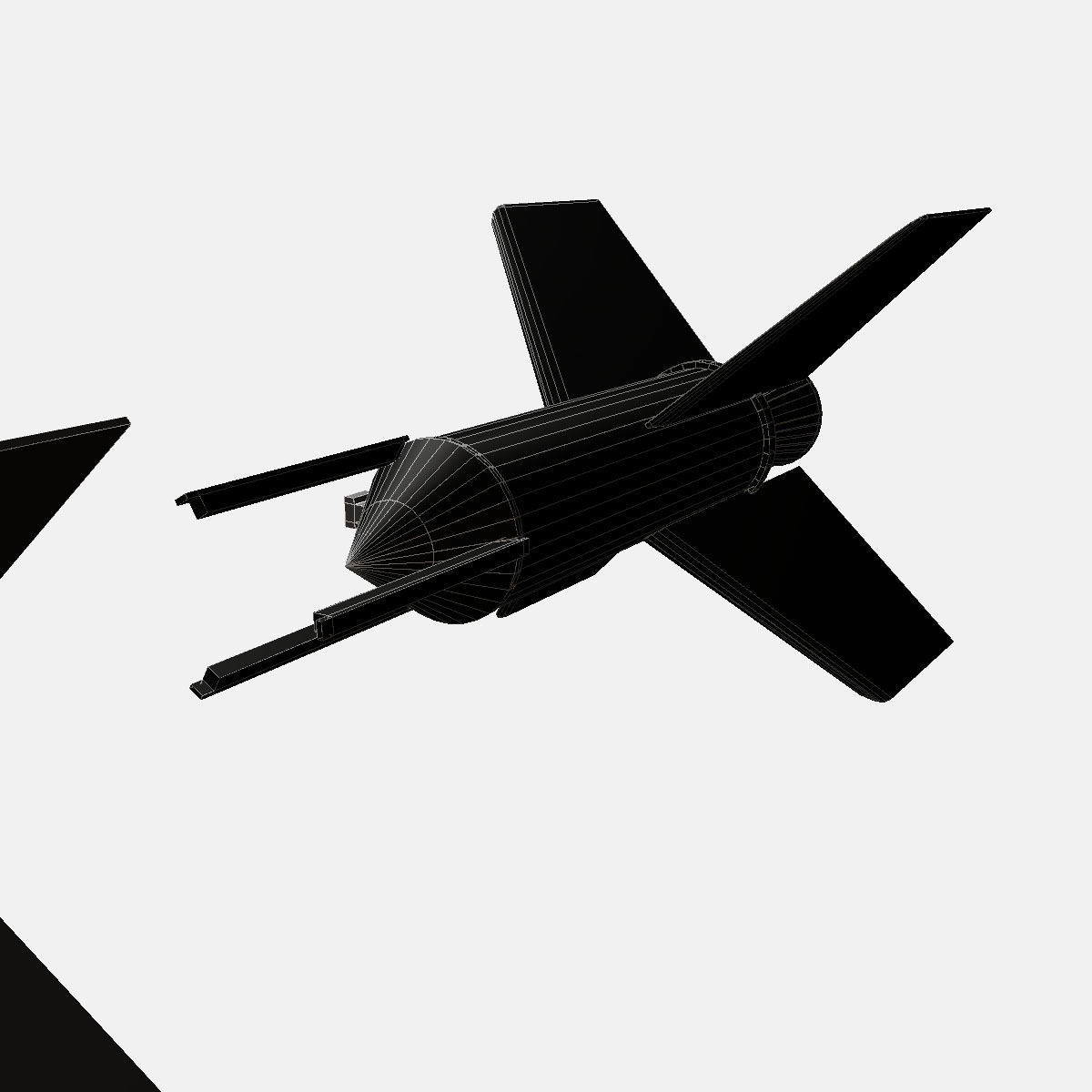 Aerobee 300A Rocket 3D model_19