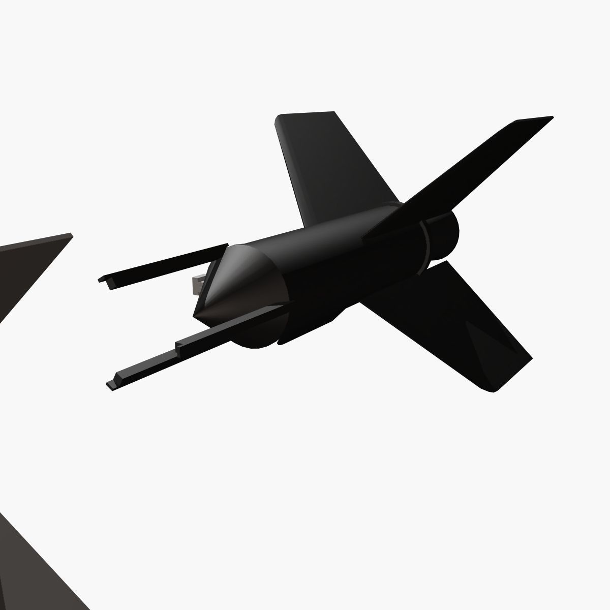 Aerobee 300A Rocket 3D model_13