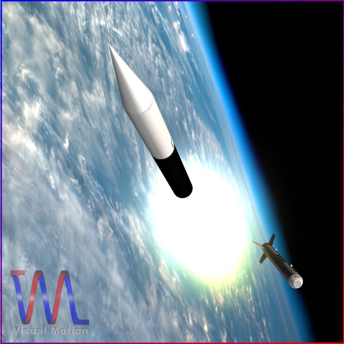 Aerobee 300A Rocket 3D model_2