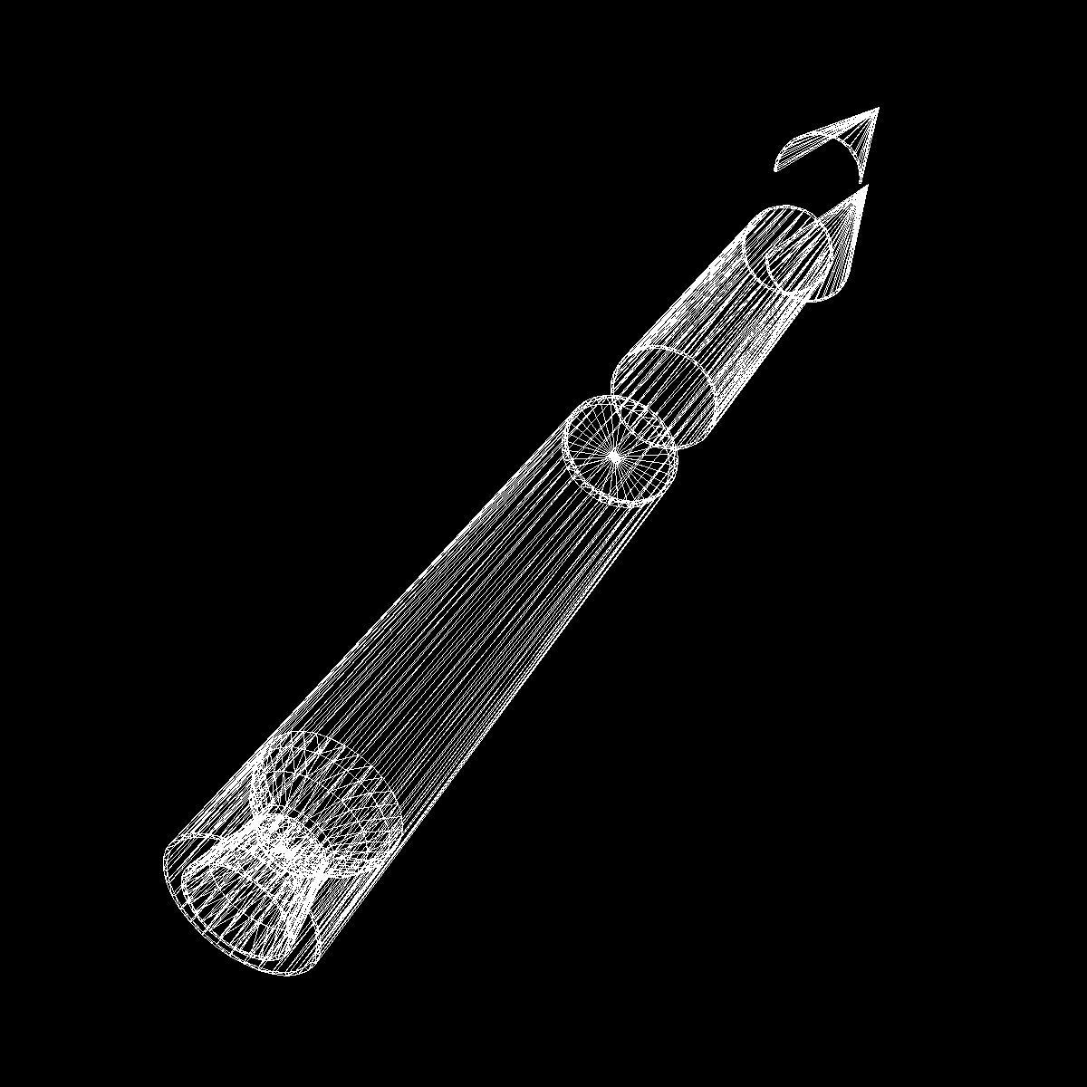 Aerobee 300A Rocket 3D model_24