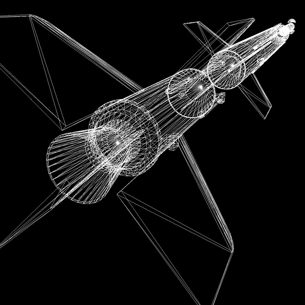 Aerobee 300A Rocket 3D model_28