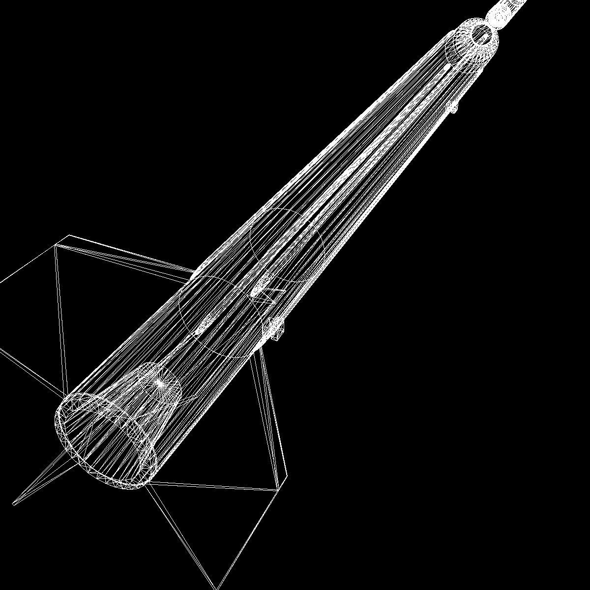 Aerobee 300A Rocket 3D model_23