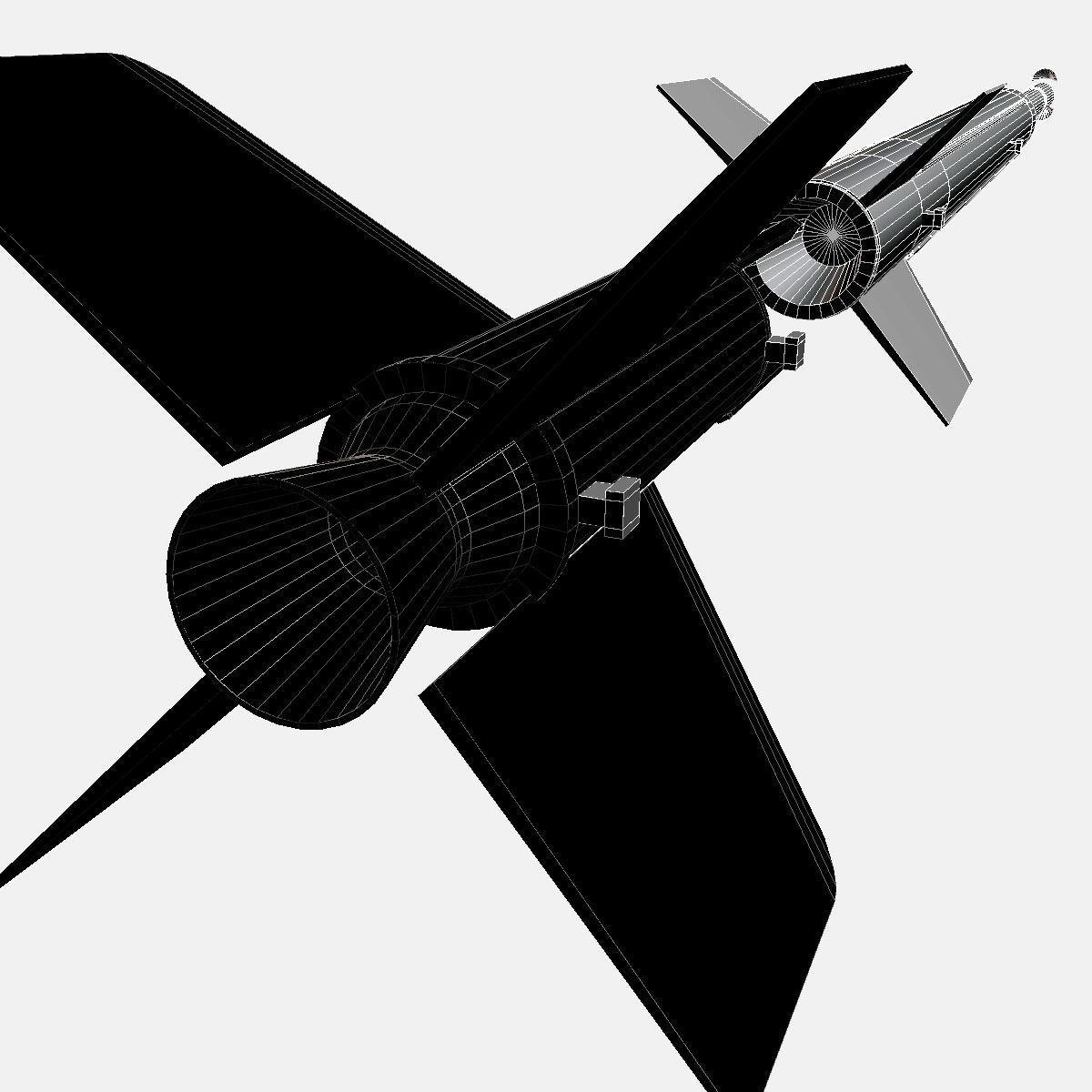 Aerobee 300A Rocket 3D model_14