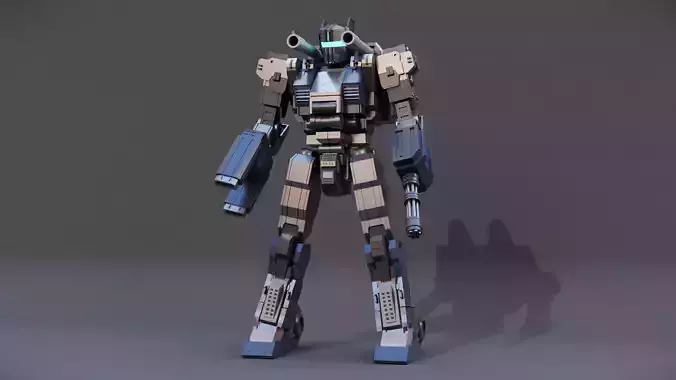 Sci Fi Military Robot 3D model