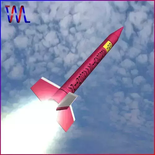 Orion I Rocket Low-poly 3D model
