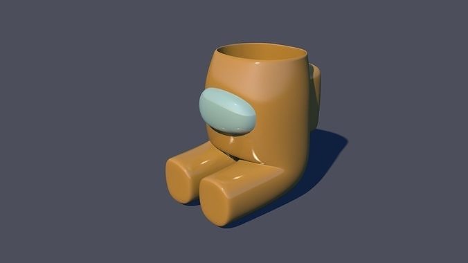 Sitting Crewmate Succulent Plant Vase 3D print model