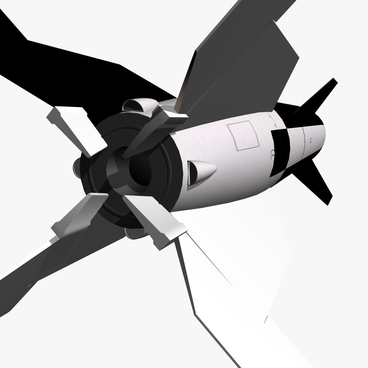 Hermes A1 Ballitic Missile 3D model_5