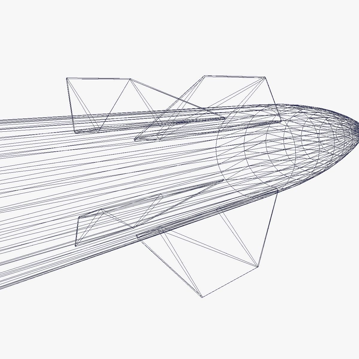 Hermes A1 Ballitic Missile 3D model_15