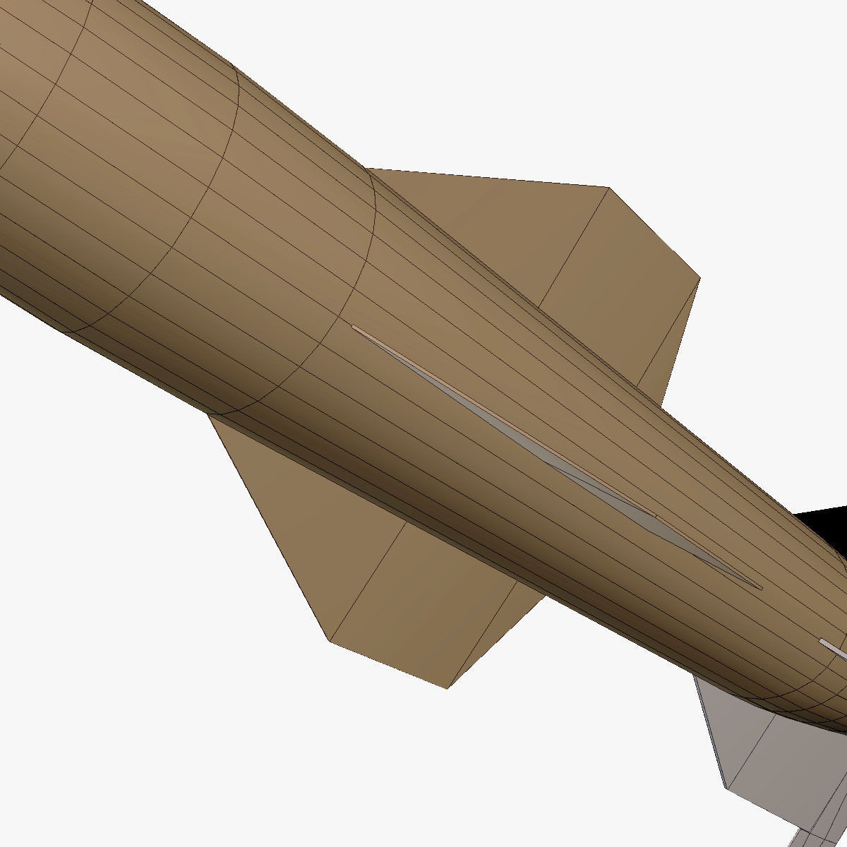 Hermes A1 Ballitic Missile 3D model_11