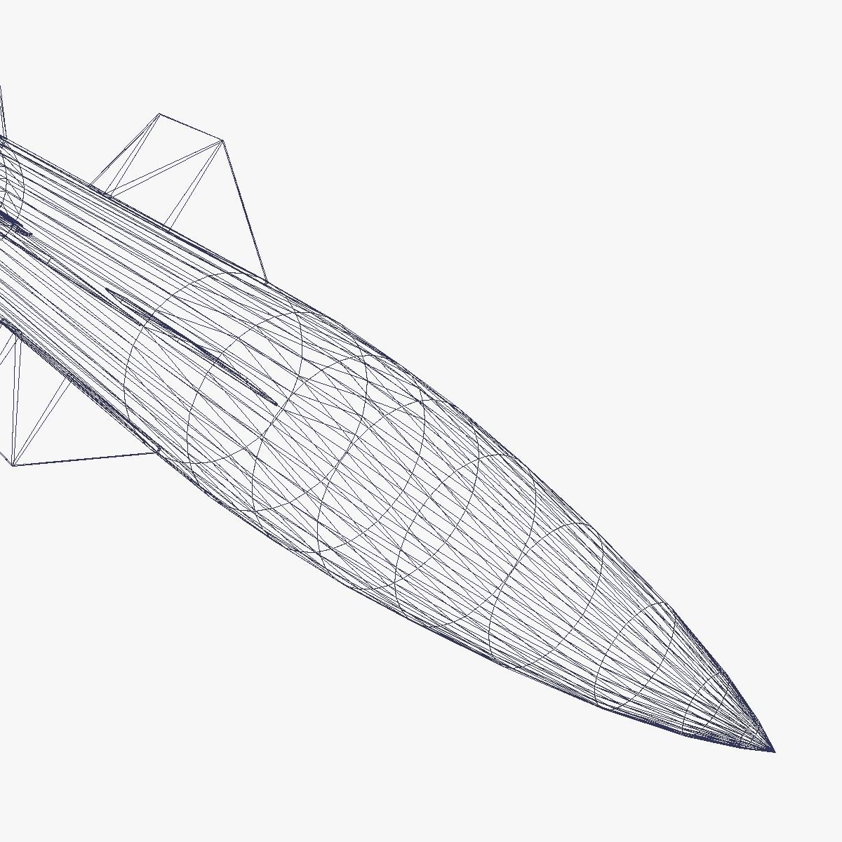 Hermes A1 Ballitic Missile 3D model_14